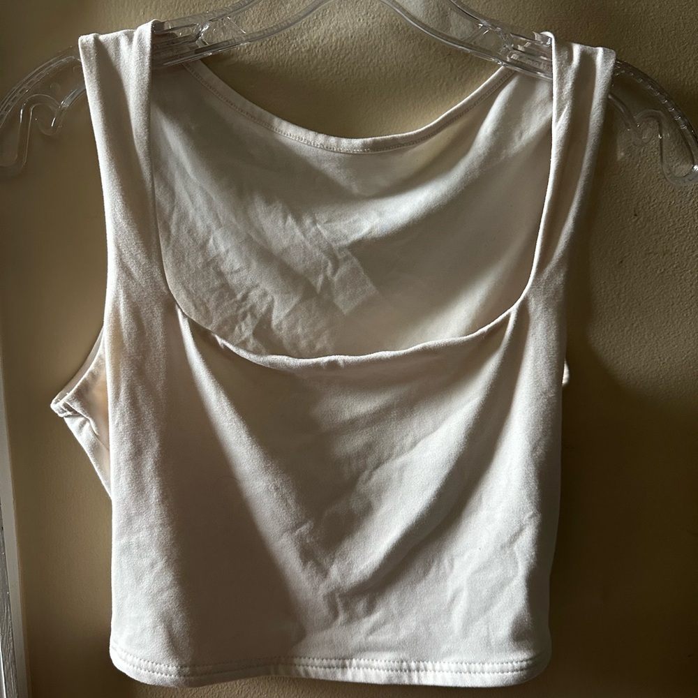 Light Yellow Crop Top
